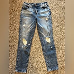Maurices Light Blue Distressed Jeans